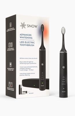 SNOW Advanced Teeth Whitening LED Toothbrush in Black 