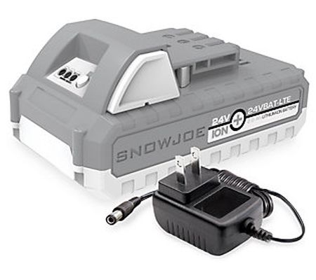 Snow Joe 24-Volt iON  Starter Kit 1 x 24V Batte ry Charger