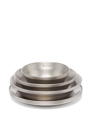 Snow Peak - 16 Piece Stainless Steel Tableware Set - Mens - Grey