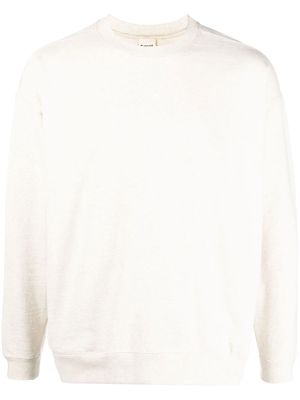 Snow Peak crew neck cotton sweatshirt - Neutrals