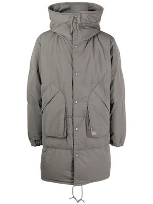 Snow Peak hooded padded coat - Grey