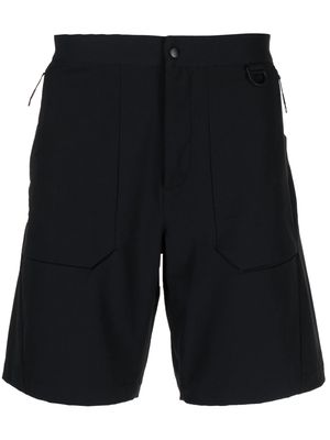 Snow Peak pleat-detailing tailored shorts - Black
