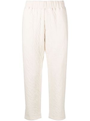 Snow Peak quilted-detail tapered trousers - Neutrals