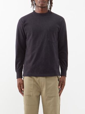 Snow Peak - Recycled-blend Cotton-jersey Long-sleeve Top - Mens - Black