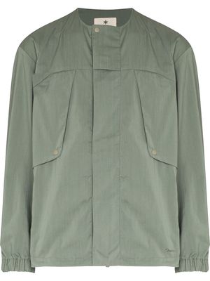 Snow Peak Stretch FR long-sleeved jacket - Green