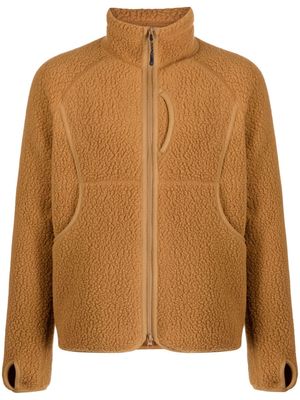 Snow Peak Thermal Boa fleece bomber jacket - Brown