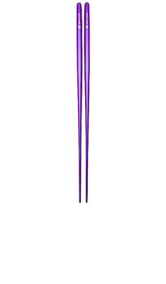Snow Peak Titanium Chopsticks in Purple.