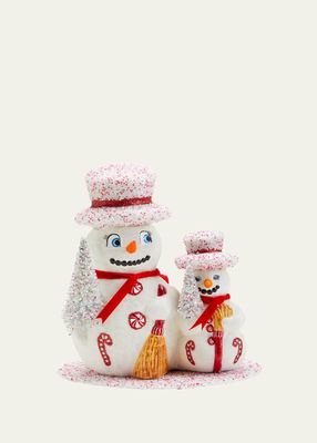 Snowman Family with Sugar Decor Decoration