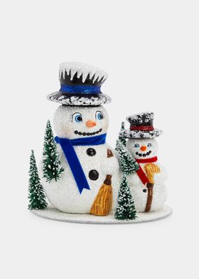 Snowman Pair Christmas Table Top Accent