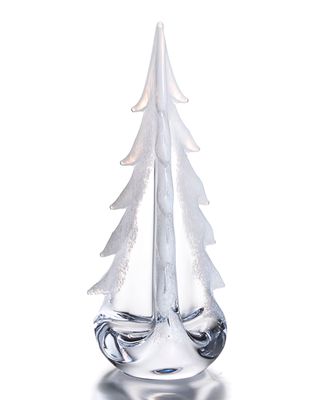 Snowy Branches Glass Tree - 12"