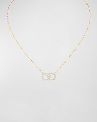 So Move 18k Yellow Gold Diamond Pendant Necklace