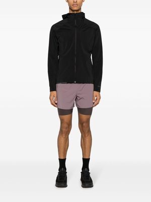Soar Dual layered running shorts - Purple