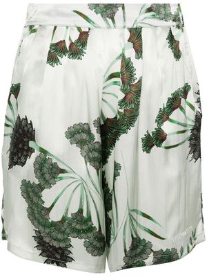 Société Anonyme 50/50 floral-print shorts - Green