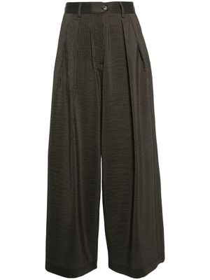 Société Anonyme Andy striped trousers - Green