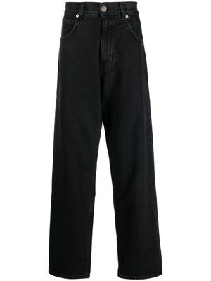 Société Anonyme Baggys mid-rise straight-leg jeans - Black