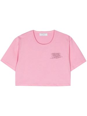 Société Anonyme Binary cropped T-shirt - Pink