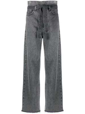 Société Anonyme Gheripsa tied-waist jeans - Grey