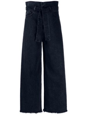 Société Anonyme Gherissa belted wide-leg jeans - Blue