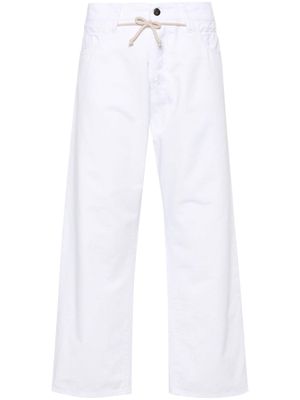 Société Anonyme Giant drop-crotch drawstring trousers - White