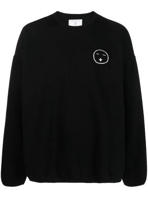 Société Anonyme graphic-print crew-neck sweatshirt - Black