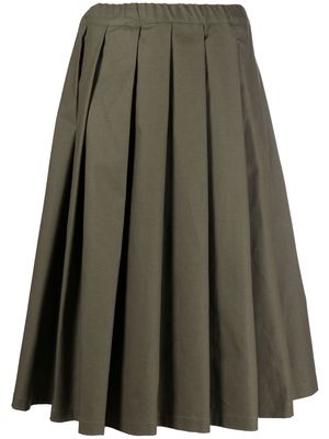 Société Anonyme high-waisted midi pleated skirt - Green