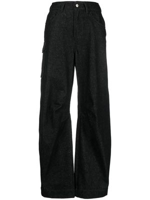 Société Anonyme high-waisted wide-leg jeans - Black
