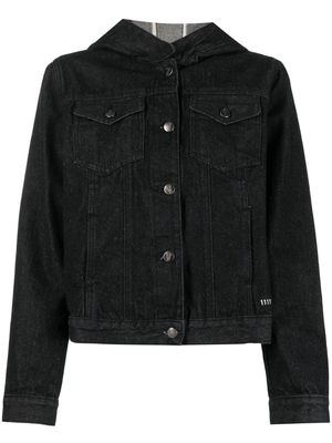 Société Anonyme hooded denim jacket - Black