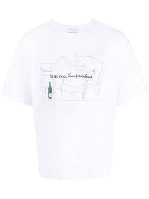 Société Anonyme illustration-print cotton T-shirt - White
