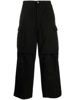 Société Anonyme Indy cargo-pocket wide-leg jeans - Black