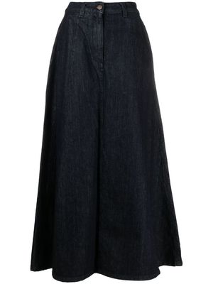 Société Anonyme Jenny number-embroidered denim skirt - Blue