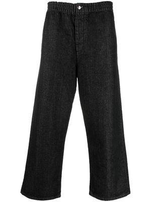 Société Anonyme Kobe wide-leg cropped jeans - Black