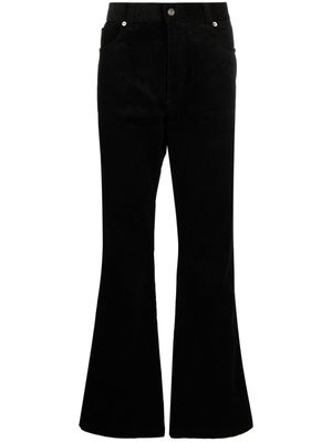 Société Anonyme Le Flaire cotton flared trousers - Black