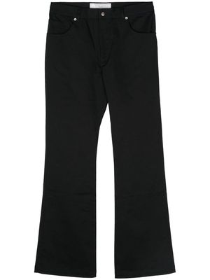 Société Anonyme Le Flaire logo-patch trousers - Black