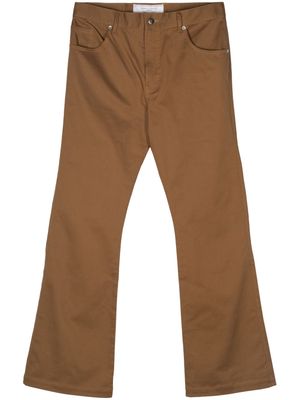 Société Anonyme Le Flaire logo-patch trousers - Brown