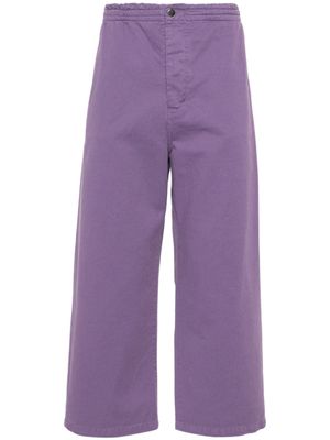 Société Anonyme logo-embroidered straight-leg trousers - Purple