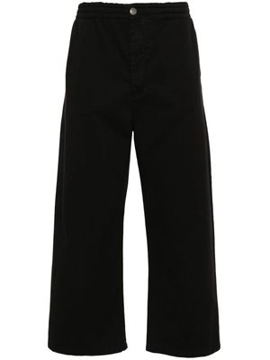 Société Anonyme logo-embroidered straight trousers - Black