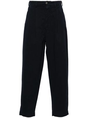 Société Anonyme logo-embroidered tapered trousers - Blue