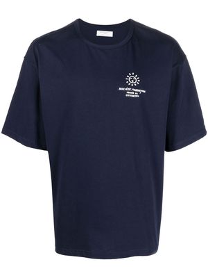 Société Anonyme logo-print cotton T-Shirt - Blue