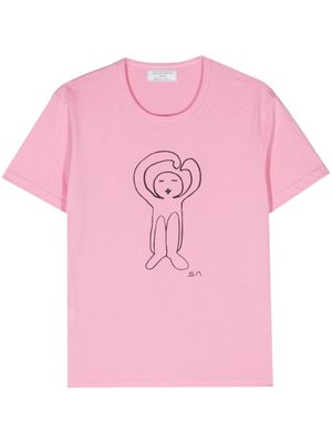 Société Anonyme logo-print cotton T-shirt - Pink