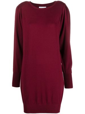 Société Anonyme long-sleeve jumper dress - Red