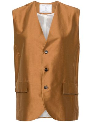 Société Anonyme Marceau cotton gilet - Brown