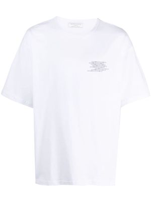 Société Anonyme number-print motif cotton T-shirt - White