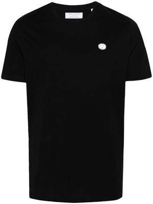 Société Anonyme patch-detail organic cotton T-shirt - Black