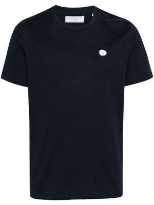 Société Anonyme patch-detail organic cotton T-shirt - BLUE PL