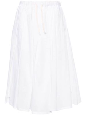 Société Anonyme pleated midi skirt - White