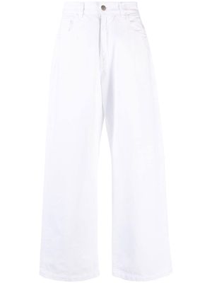 Société Anonyme Red Cross wide-leg jeans - White