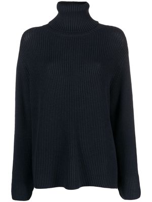 Société Anonyme roll-neck chunky-knit jumper - Blue