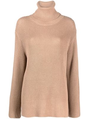 Société Anonyme roll-neck chunky-knit jumper - Brown