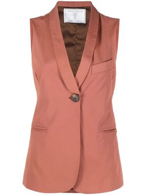 Société Anonyme single-breasted cotton waistcoat - Pink
