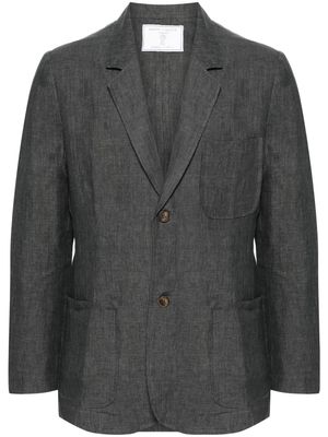 Société Anonyme single-breasted linen blazer - Grey